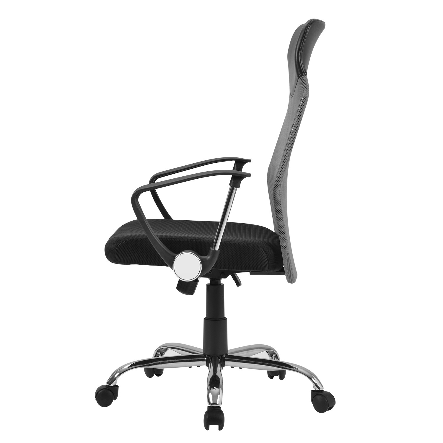 【国内発送,送.料無料】A251AMAZONランキング1位デザイン 【グレー】オフィスチェア メッシュ+PU ハイバック　大人気