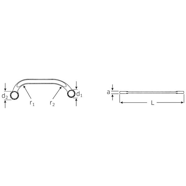 STAHLWILLE（スタビレー） 27-19X22 スターターメガネレンチ （41091922）