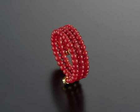 海の宝石珊瑚3連フリーリング 送料無料 指輪 リング 天然石 パワーストーン 宝石 珊瑚 サンゴ