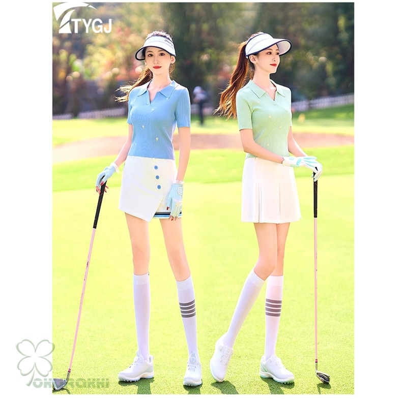 レディース ゴルフ ニット 半袖Tシャツ Vネック ハイウエスト ストレッチ スリム効果 スポーツトップス2506gfshirt10 レディース ゴルフ ニット 半袖Tシャツ Vネック ハイウエスト ストレッチ スリム効果 スポーツトップス2506gfshirt10