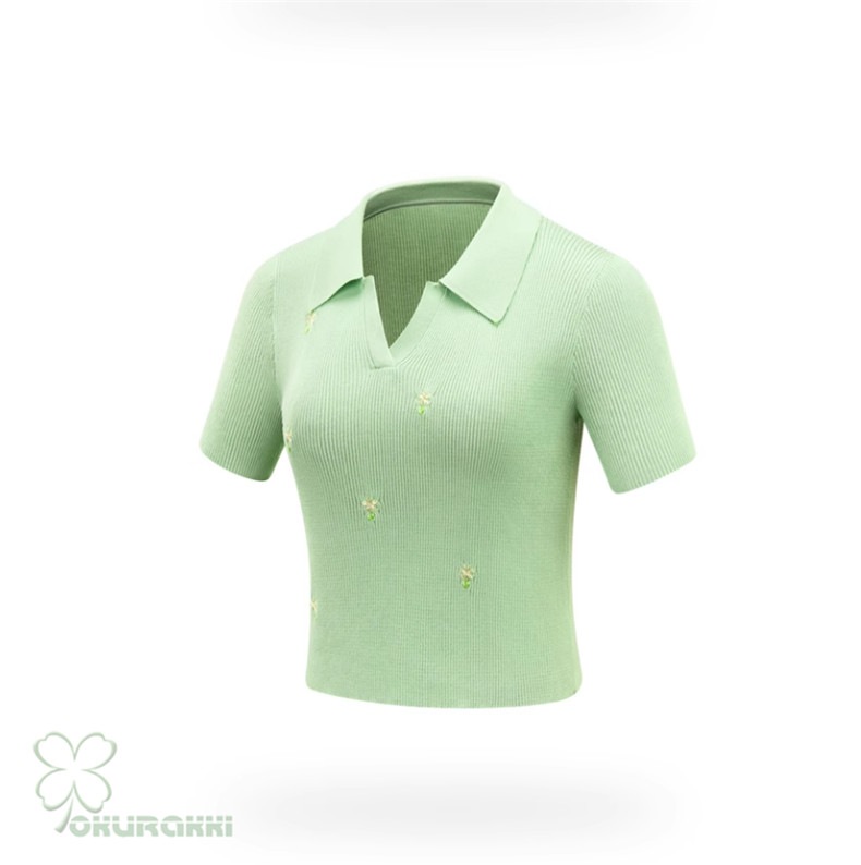 レディース ゴルフ ニット 半袖Tシャツ Vネック ハイウエスト ストレッチ スリム効果 スポーツトップス2506gfshirt10 レディース ゴルフ ニット 半袖Tシャツ Vネック ハイウエスト ストレッチ スリム効果 スポーツトップス2506gfshirt10