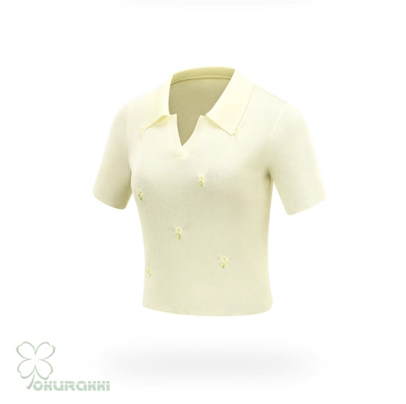 レディース ゴルフ ニット 半袖Tシャツ Vネック ハイウエスト ストレッチ スリム効果 スポーツトップス2506gfshirt10 レディース ゴルフ ニット 半袖Tシャツ Vネック ハイウエスト ストレッチ スリム効果 スポーツトップス2506gfshirt10