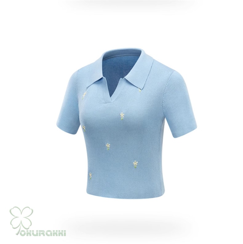 レディース ゴルフ ニット 半袖Tシャツ Vネック ハイウエスト ストレッチ スリム効果 スポーツトップス2506gfshirt10 レディース ゴルフ ニット 半袖Tシャツ Vネック ハイウエスト ストレッチ スリム効果 スポーツトップス2506gfshirt10