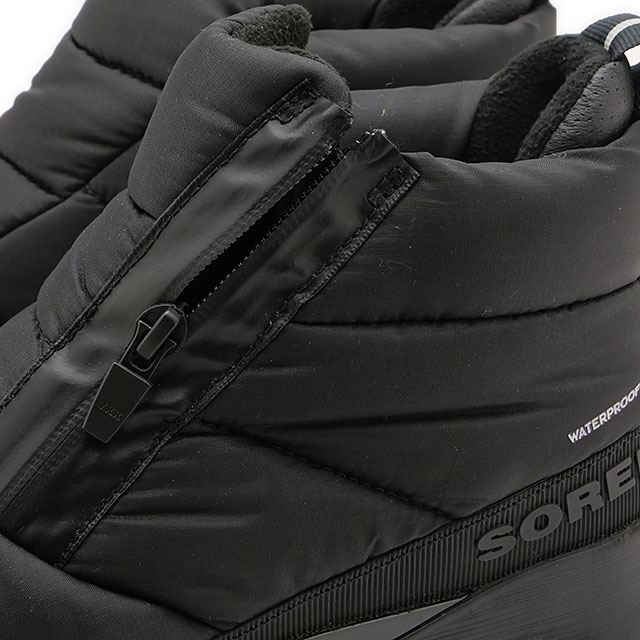 ブーツ キネティックインパクトパフィージップ ウォータープルーフ [NL5044-011] レディース 靴 防水 スノーブーツ ウィンターブーツ Black/Sea-Salt