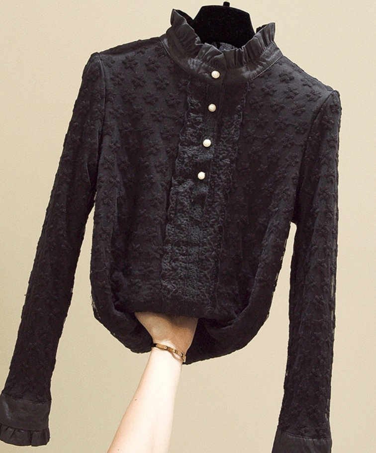 デート レース モテアイテム シャツ ブラウス 長袖 ミドルネック 透け感 シースルー 可愛い きれいめ 上品 おしゃれ かっこいい 可愛い ラブリー キュート ガーリー クール モード系 デート レース モテアイテム シャツ ブラウス 長袖 ミドルネック 透け感 シースルー 可愛い きれいめ 上品 おしゃれ かっこいい 可愛い ラブリー キュート ガーリー クール モード系