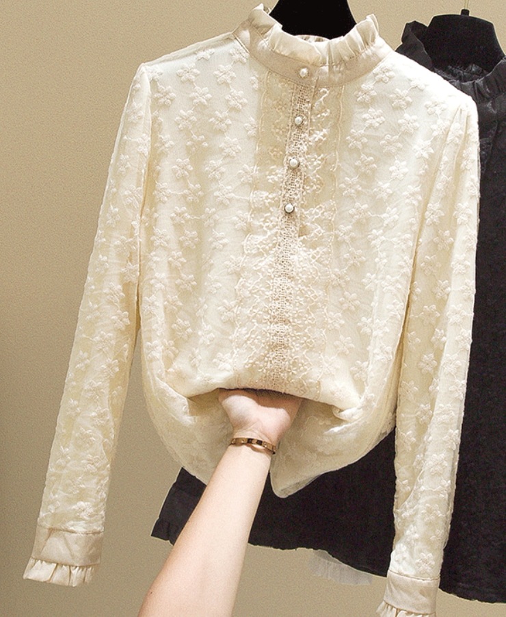 デート レース モテアイテム シャツ ブラウス 長袖 ミドルネック 透け感 シースルー 可愛い きれいめ 上品 おしゃれ かっこいい 可愛い ラブリー キュート ガーリー クール モード系 デート レース モテアイテム シャツ ブラウス 長袖 ミドルネック 透け感 シースルー 可愛い きれいめ 上品 おしゃれ かっこいい 可愛い ラブリー キュート ガーリー クール モード系