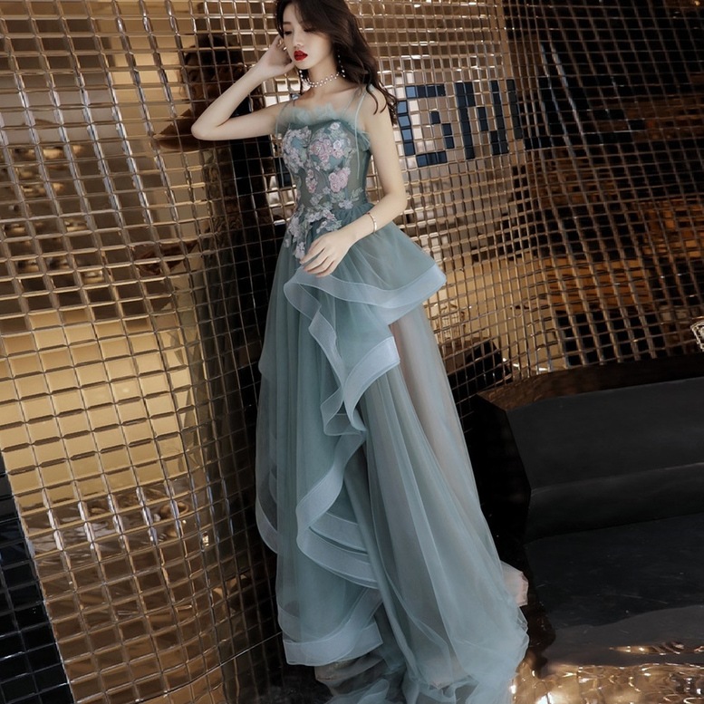 ドレス レディース 花刺繍ロングドレス カラードレス フリル マキシ ワンピース チュール レース ドレス レディース 花刺繍ロングドレス カラードレス フリル マキシ ワンピース チュール レース