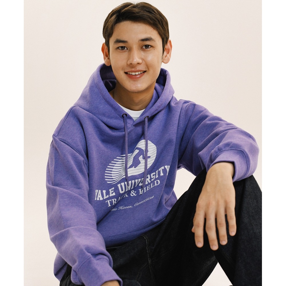 イェール大学トラックフィールドフーディーヘザーパープル イェール大学トラックフィールドフーディーヘザーパープル