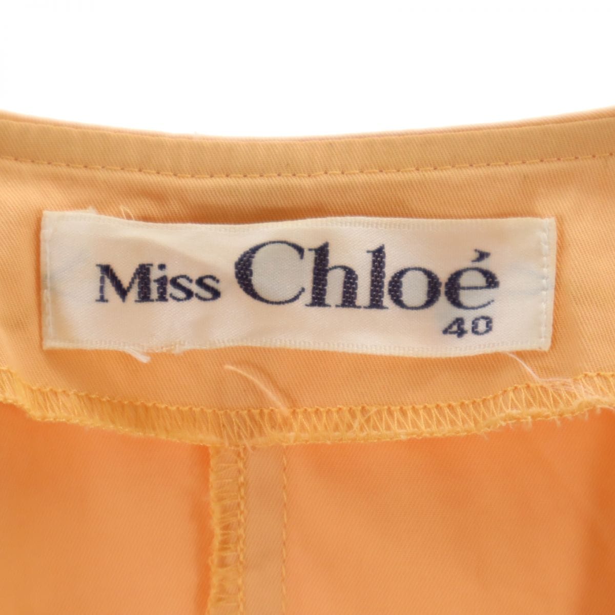 ミスクロエ 日本製 コットン ジャケット 40 オレンジ系 miss chloe レディース ミスクロエ 日本製 コットン ジャケット 40 オレンジ系 miss chloe レディース