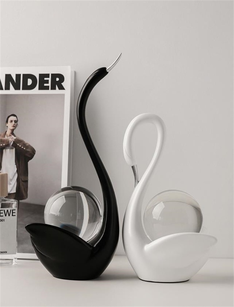 激安セール 陶器製カップルスワン 玄関 リビング飾り 北欧シンプルデザイン