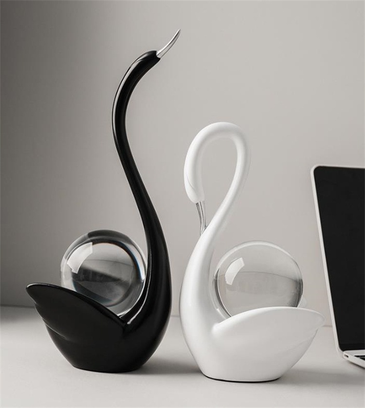 激安セール 陶器製カップルスワン 玄関 リビング飾り 北欧シンプルデザイン