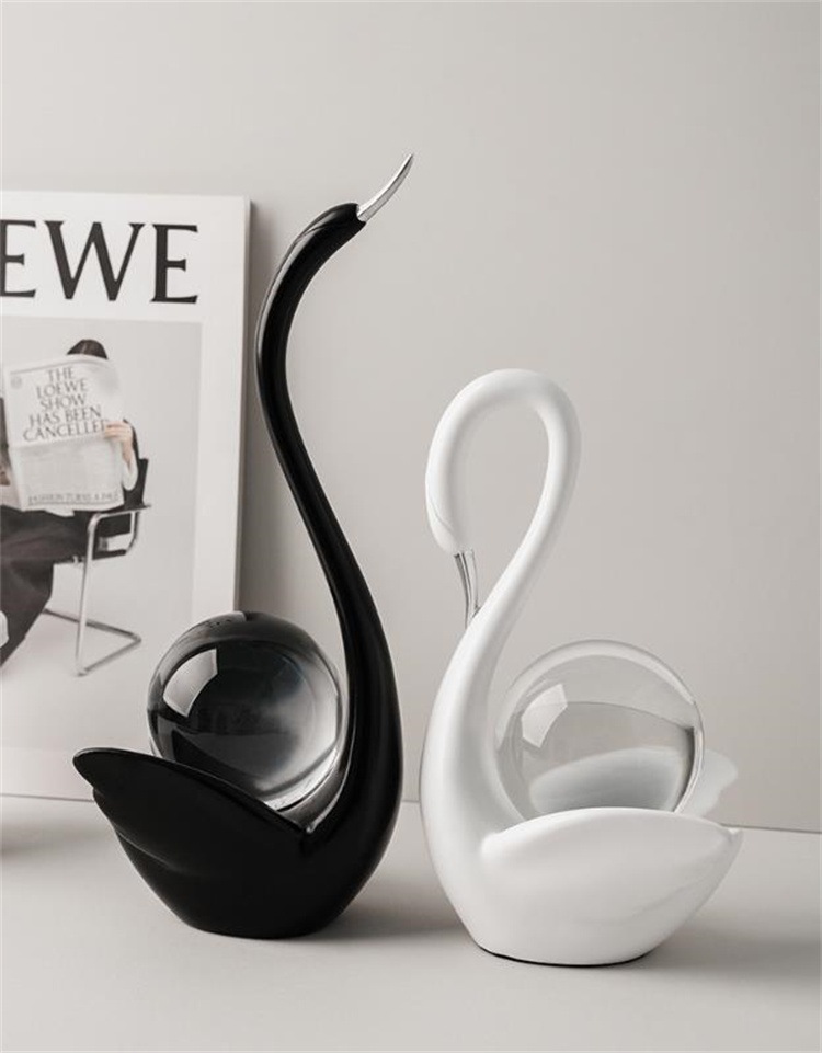 激安セール 陶器製カップルスワン 玄関 リビング飾り 北欧シンプルデザイン