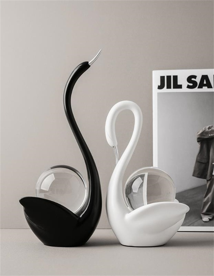 激安セール 陶器製カップルスワン 玄関 リビング飾り 北欧シンプルデザイン