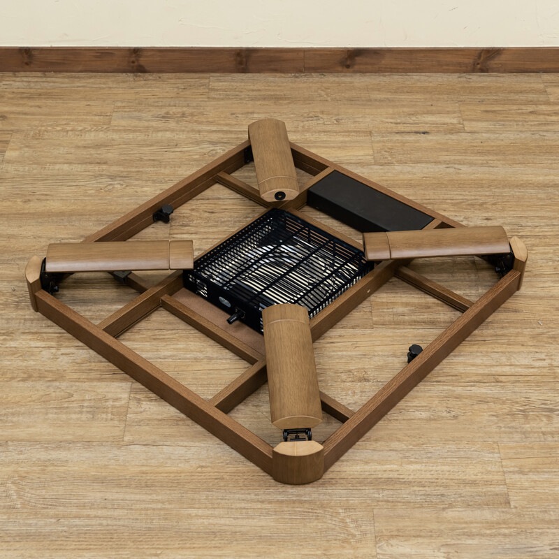 こたつテーブル こたつ コタツ 正方形 80 フラットヒーター 高さ調節 おしゃれ 折りたたみこたつ 300Wヒーター 炬燵 テーブル 机