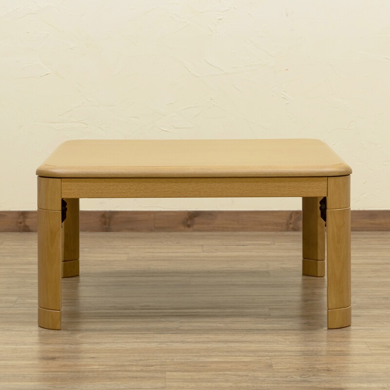 こたつテーブル こたつ コタツ 正方形 80 フラットヒーター 高さ調節 おしゃれ 折りたたみこたつ 300Wヒーター 炬燵 テーブル 机