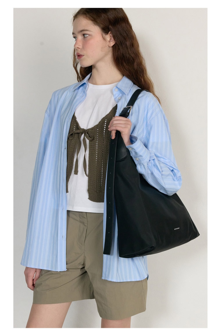 【オーブ】ブラック スラウチ ホーボーバッグ / JLBA5E500BK