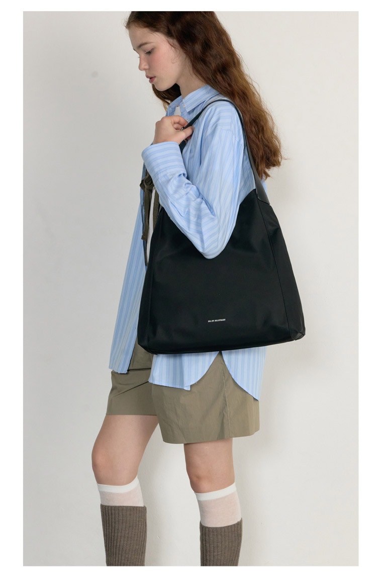 【オーブ】ブラック スラウチ ホーボーバッグ / JLBA5E500BK