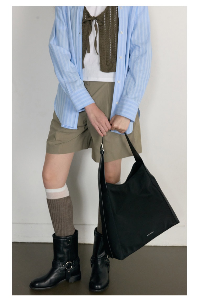 【オーブ】ブラック スラウチ ホーボーバッグ / JLBA5E500BK