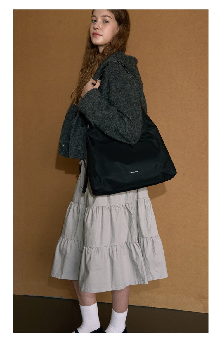 【オーブ】ブラック スラウチ ホーボーバッグ / JLBA5E500BK