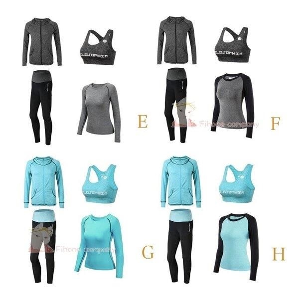 ヨガウェア 上下セット4点セットヨガウェア トップス レディース タンクトップ可愛いヨガウェアホットヨガウェアスポーツウェア カップ付き 上下-P481