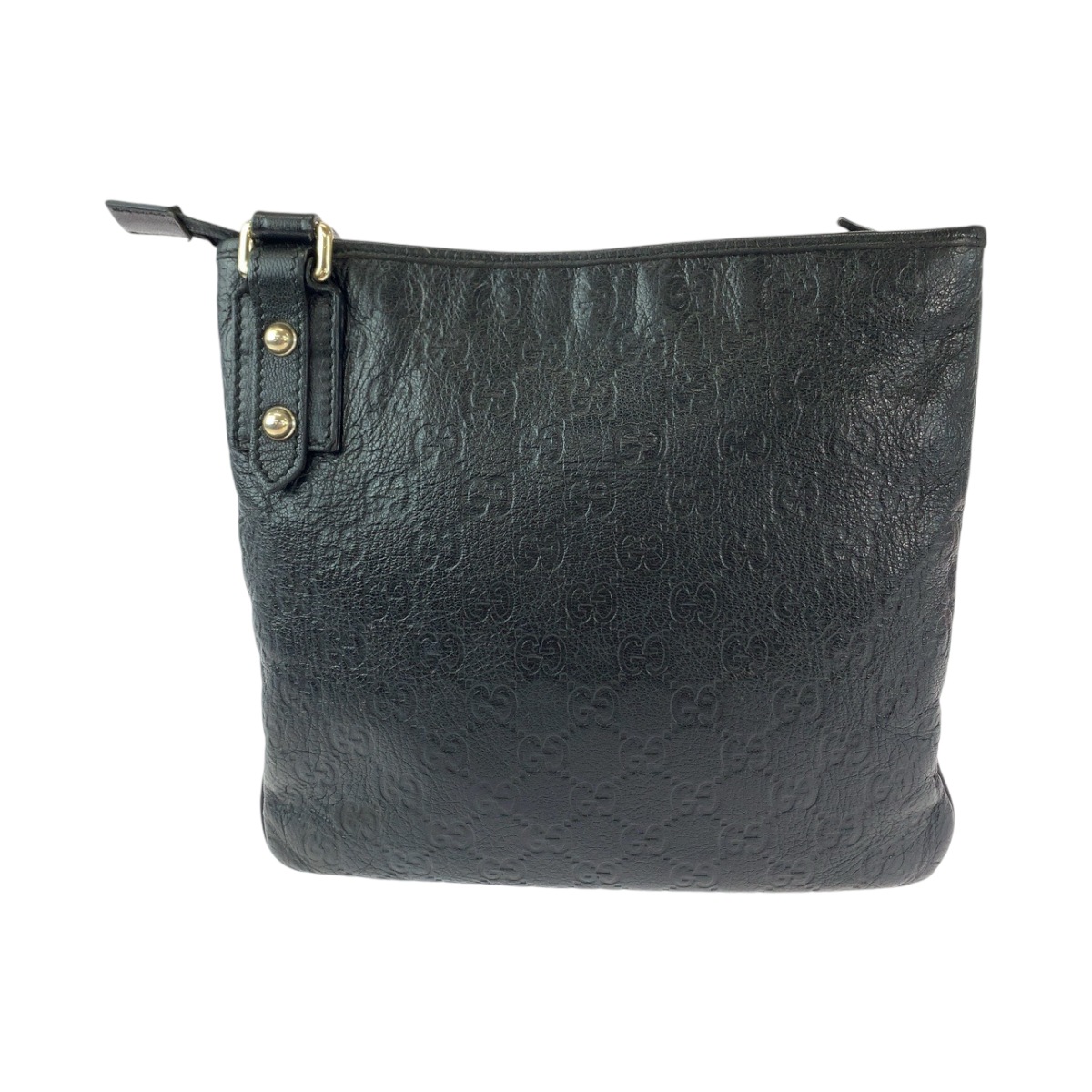 美品 グッチシマ ブラック 黒 シルバー金具 レザー 239347 ショルダーバッグ ポシェット メンズ 408715 美品 グッチシマ ブラック 黒 シルバー金具 レザー 239347 ショルダーバッグ ポシェット メンズ 408715