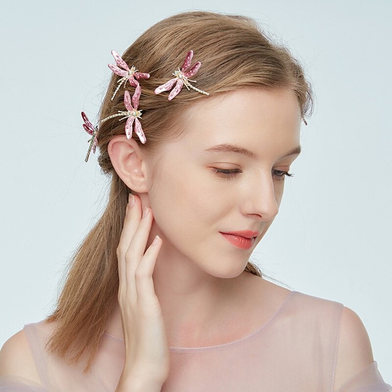 1ピース女性のヘアクリップトンボパターン... : バッグ・雑貨 在庫最新品
