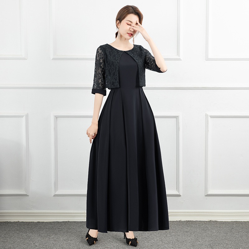 ウェディングドレス ロングドレス 司会者 上品 ドレス パーティードレス エレガント 演奏会 ピアノ 着痩せブライズメイド イブニングドレス