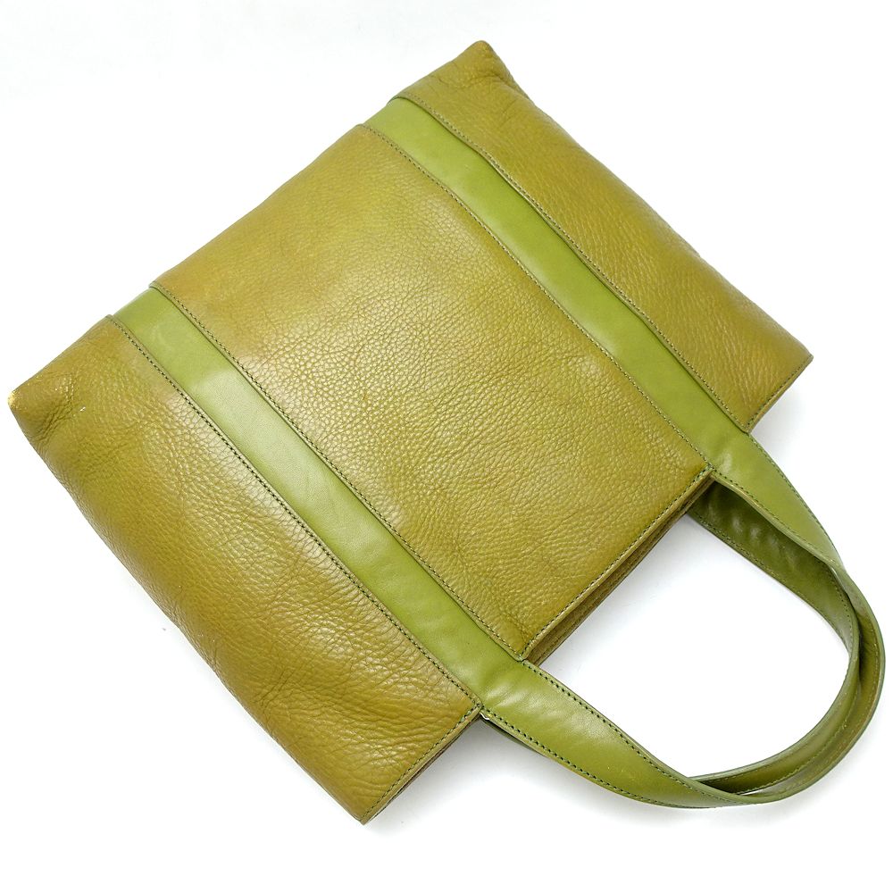 HIROFU グリーン トートバッグ 未使用級 HIROFU ヒロフ 現行 トート