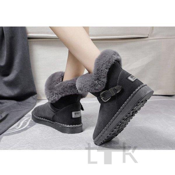 ムートンブーツ レディース ショート丈 ムートンブーツ インヒール 裏ボア 裏起毛 靴 ブーツ カ