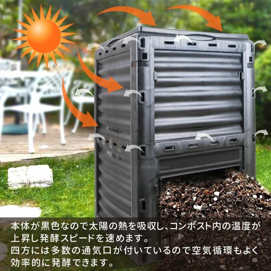 【即納】コンポスト 300L 生ごみ処理機 コンポスター 堆肥 容器 大型 家庭用 家庭菜園 花 栽培 有機肥料 落ち葉処理 バケツ 生ゴミコンポスト 【即納】コンポスト 300L 生ごみ処理機 コンポスター 堆肥 容器 大型 家庭用 家庭菜園 花 栽培 有機肥料 落ち葉処理 バケツ 生ゴミコンポスト