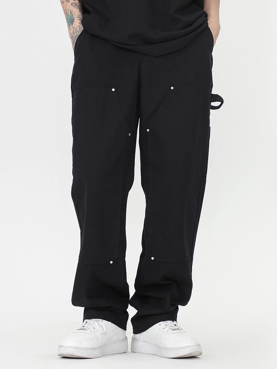 スラックスパンツ新型アメリカ式工装ズボンストレートパンツメンズ作業服