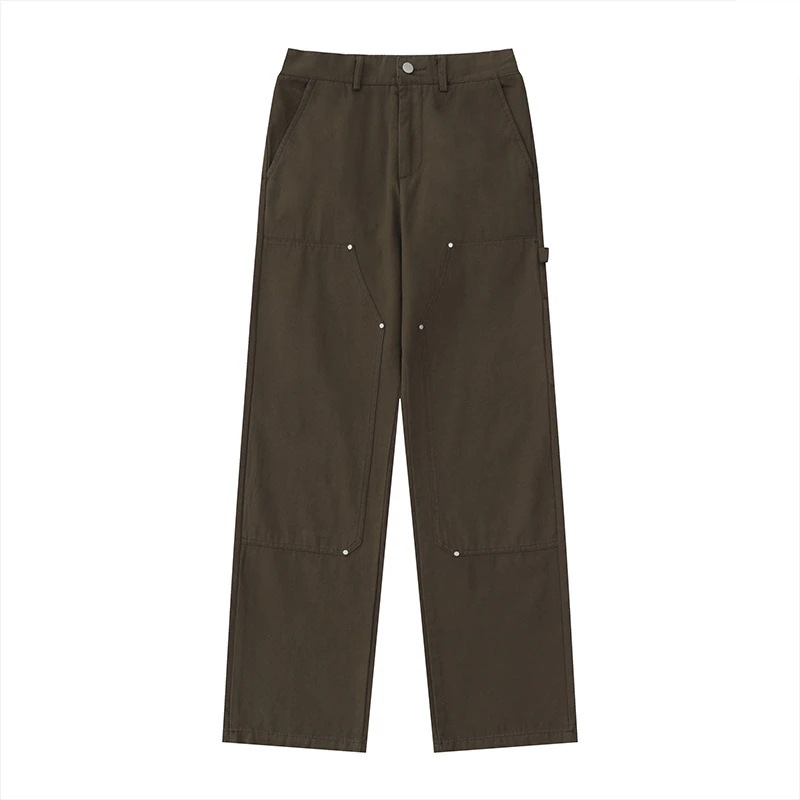 スラックスパンツ新型アメリカ式工装ズボンストレートパンツメンズ作業服