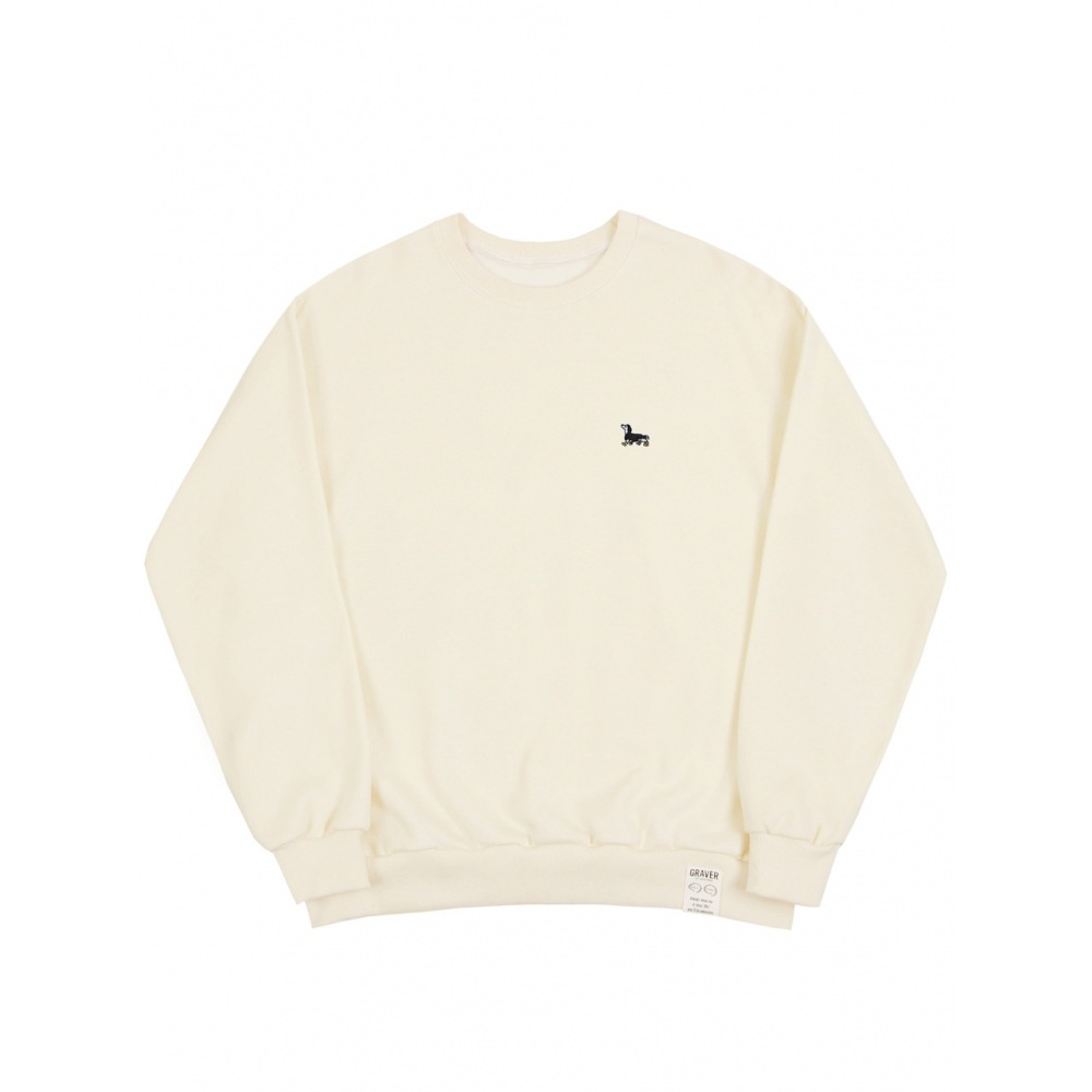 GRAVERイエローブーツパフィー刺繍マントゥーマンクリーム GRAVERイエローブーツパフィー刺繍マントゥーマンクリーム