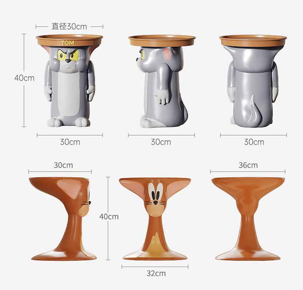 Qoo10] 2種類 トムとジェリー テーブル サイド