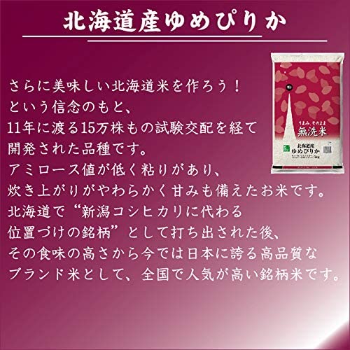 令和6年産 無洗米 北海道産ゆめぴりか 5kg＋無洗米 玄白飯 5kg 計10kg