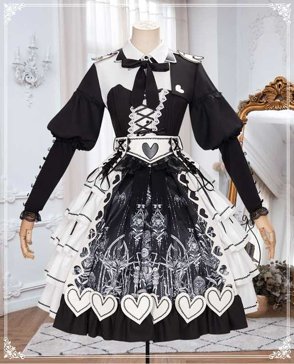 ロリータ 黒ロリ ワンピース Aライン Lolita メイド 女の子 コスプレ ミモレ丈 レディース コスチューム 衣装 かわいい 可愛い フリル 仮装 イベント ゆめかわいい 女の子 ガールズ リ ロリータ 黒ロリ ワンピース Aライン Lolita メイド 女の子 コスプレ ミモレ丈 レディース コスチューム 衣装 かわいい 可愛い フリル 仮装 イベント ゆめかわいい 女の子 ガールズ リ