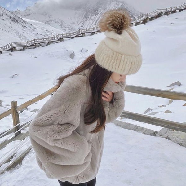 Qoo10] 2025冬新作 カワイイ ファージャケッ