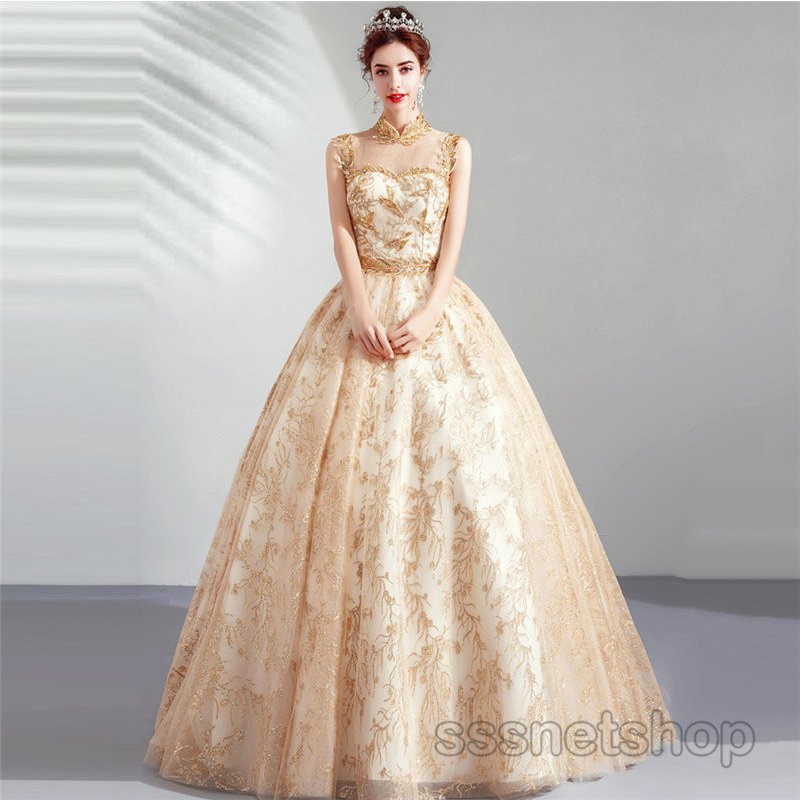 ウェディングドレス ... : レディース服 結婚式 花嫁ドレス 超激安新品