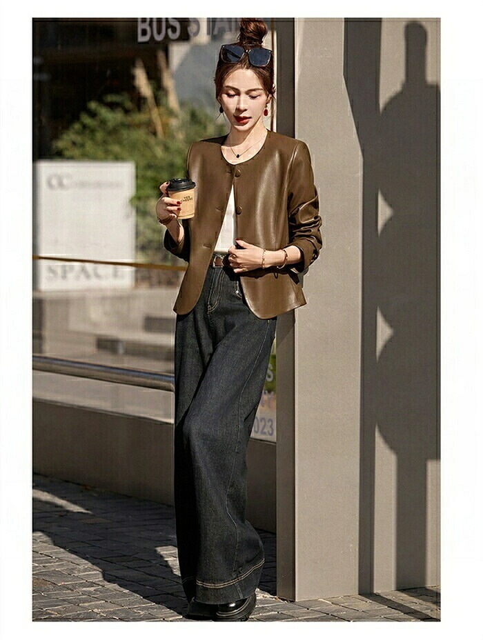 革ジャン 本革 ライダースジャケット レディース レザージャケット 本革ジャケット ノーカラー 美シルエット 皮ジャン 本革ジャケット ブラック ベージュ ブラウン 羊革 コート本皮 M-3X 革ジャン 本革 ライダースジャケット レディース レザージャケット 本革ジャケット ノーカラー 美シルエット 皮ジャン 本革ジャケット ブラック ベージュ ブラウン 羊革 コート本皮 M-3X