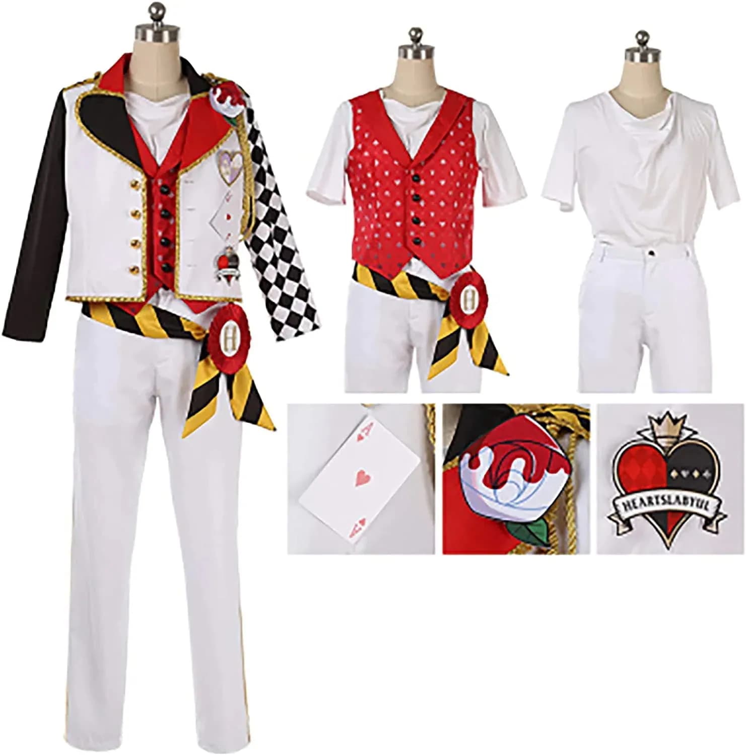 ツイステ リドル エース デュース トレイ ケイト ハーツラビュル寮 寮服 衣装 ウィッグ 靴 追加可 コスプレ ハロウィン クリスマス コスプレ衣装