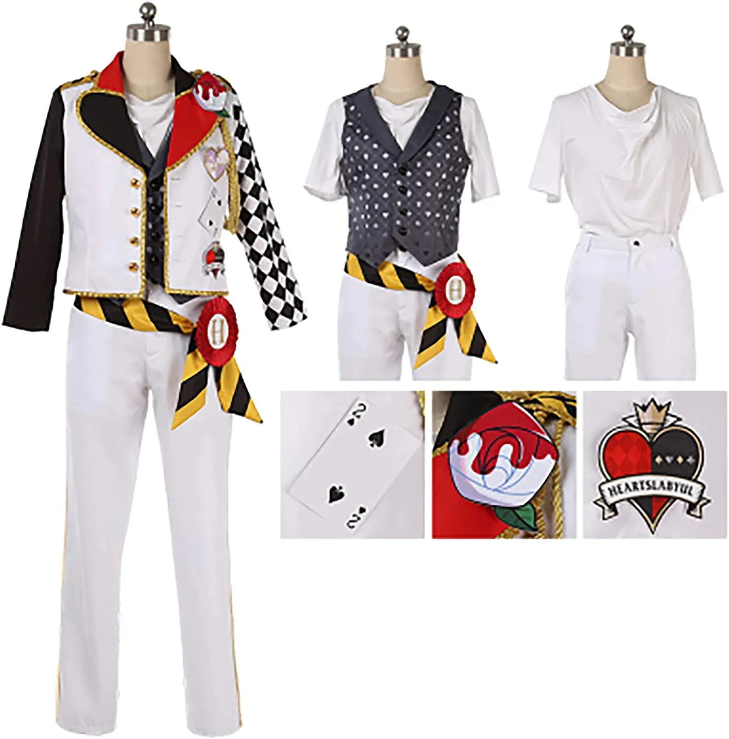 ツイステ リドル エース デュース トレイ ケイト ハーツラビュル寮 寮服 衣装 ウィッグ 靴 追加可 コスプレ ハロウィン クリスマス コスプレ衣装