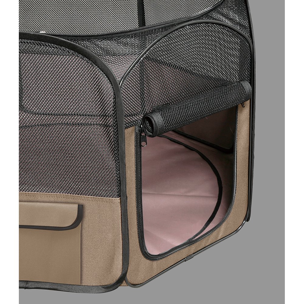 折りたたみサークル　Ｓサイズ　ブラウン　ＰＯＴＳ－８００Ａ　犬　猫　ペット　サークル　ソフトサークル　ケージ　ＣＲＣ40―50―28―00―00