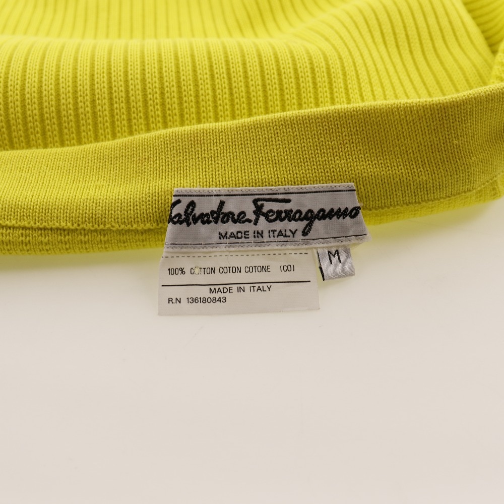 Salvatore Ferragamo サルヴァトーレフェラガモ セットアップ コットン イエロー レディース 中古品 Salvatore Ferragamo サルヴァトーレフェラガモ セットアップ コットン イエロー レディース 中古品