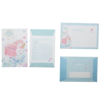 Qoo10] リトルマーメイド アリエル レターセット : 文具