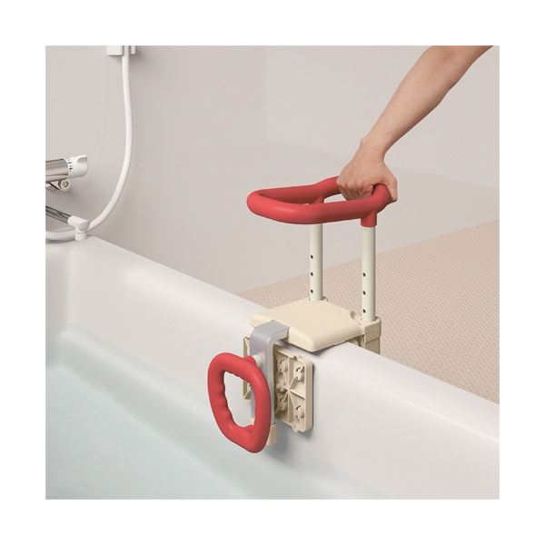 アロン化成 高さ調節付 浴槽手すり UST-130N グリーン 536-618 1台 アロン化成 高さ調節付 浴槽手すり UST-130N グリーン 536-618 1台