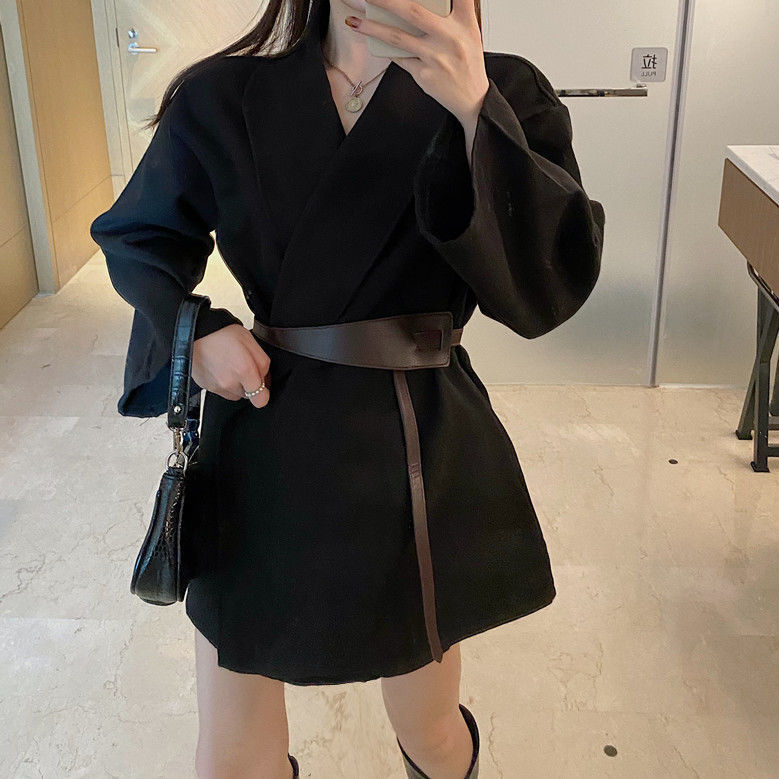 秋冬の新作 やさしい 両面 ラシャコート 韓国版 甘い ギャル 復古 トレンチコート (ベルトを贈る) 秋冬の新作 やさしい 両面 ラシャコート 韓国版 甘い ギャル 復古 トレンチコート (ベルトを贈る)