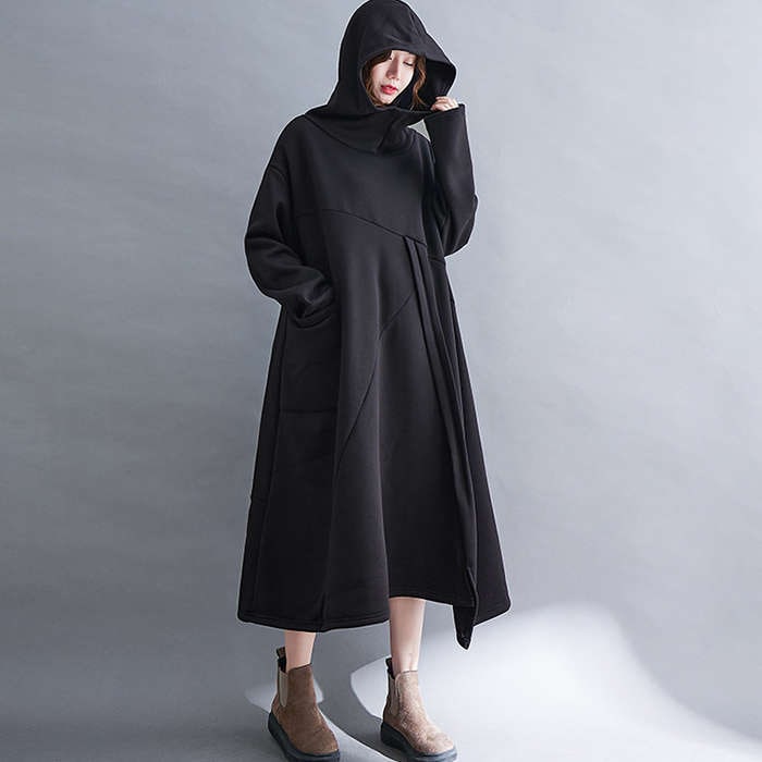 パーカー ワンピース ロング 裏起毛 秋冬 レディース パーカーワンピース ワンピース 大きサイズ マキシ丈 ロングワンピース ロング丈 フード付き レディース 長袖 体型カバー カジュアル ゆったり