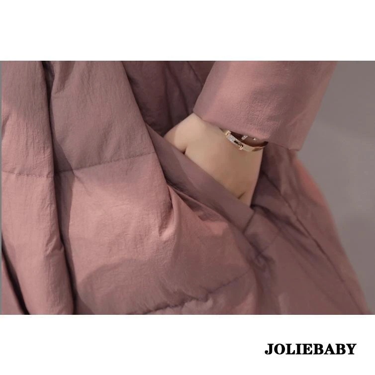 ダウン綿コート レディース 中綿コート ダウンジャケット 可愛い 大きいサイズ 上品 秋冬5色 Aライン リボン 軽い アウター