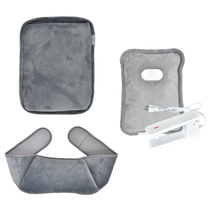 湯たんぽ 充電式 ゆたんぽ 腰ベルト付き 電熱 電気カイロ 蓄熱式 PSE認証済 防寒 ふわふわカバー 冷え性 寒さ対策 保温 長時間 繰り返し ヒーター 暖かいグッズ