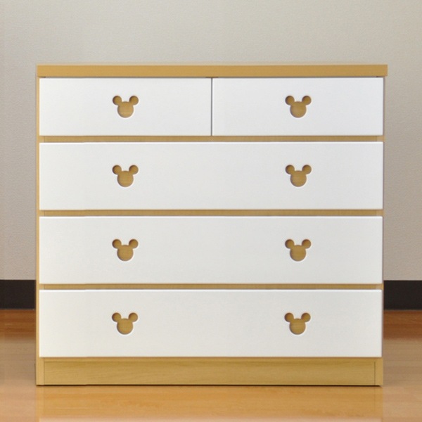 チェスト 4段 ショコラミッキー 日本製 幅90cm チェスト 4段 ショコラミッキー 日本製 幅90cm